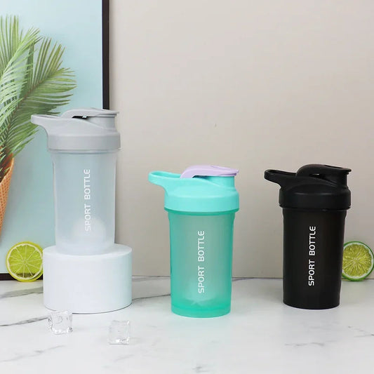 Portable 300ml Protein Powder Shaker Bottle, Leak Proof  with Scale Compressedly