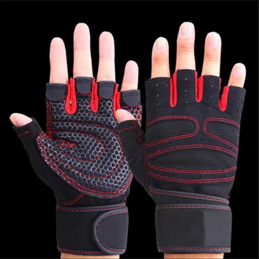 Non Slip Gloves with Wrist Support Compressedly